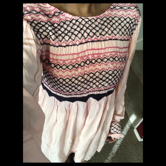 NWOT Free People Light Pink Dress - Picture 6 of 6